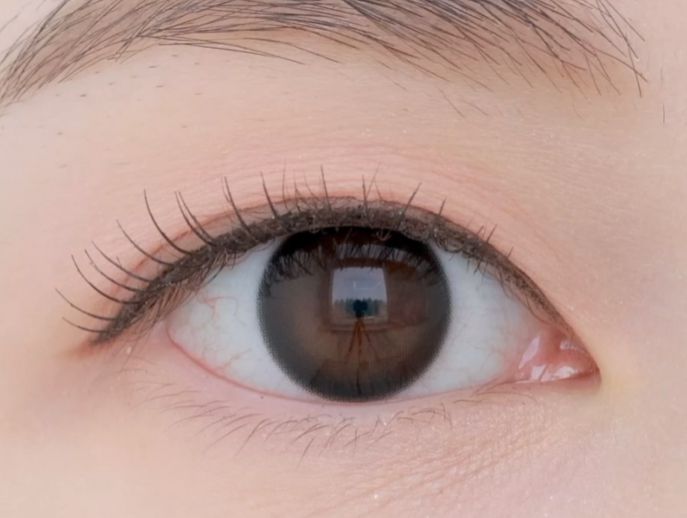 Olens Shine Black 1Day (20p) colored contact lens, 13.0mm graphic diameter, Daily wear