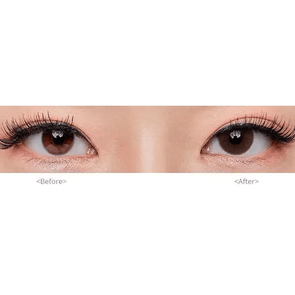 Olens ShineB Brown colored contact lens, 12.9mm graphic diameter, 3-6 Months wear