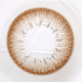 Olens ShineB Brown — close-up of the contact lens design