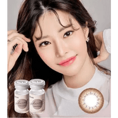 Olens ShineB Brown — model portrait showing the contact lens look