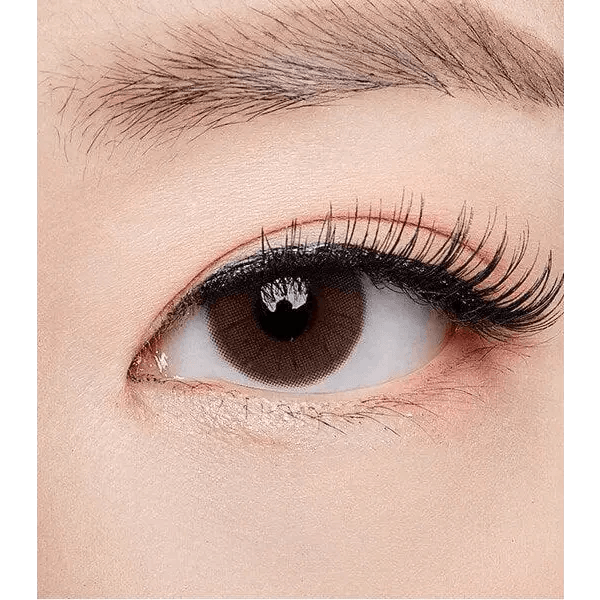 Olens ShineB Brown colored contact lens, 12.9mm graphic diameter, 3-6 Months wear