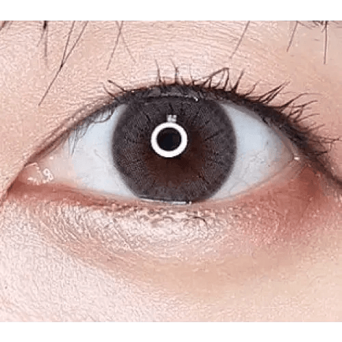 Olens ShineB Gray colored contact lens, 12.9mm graphic diameter, 3-6 Months wear