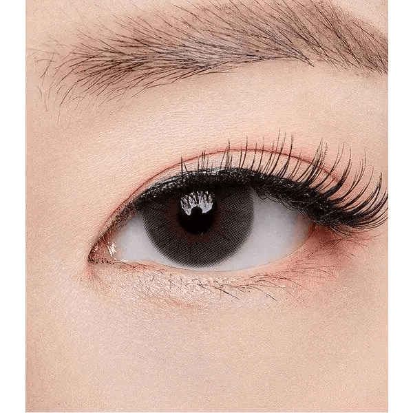Olens ShineB Gray colored contact lens, 12.9mm graphic diameter, 3-6 Months wear