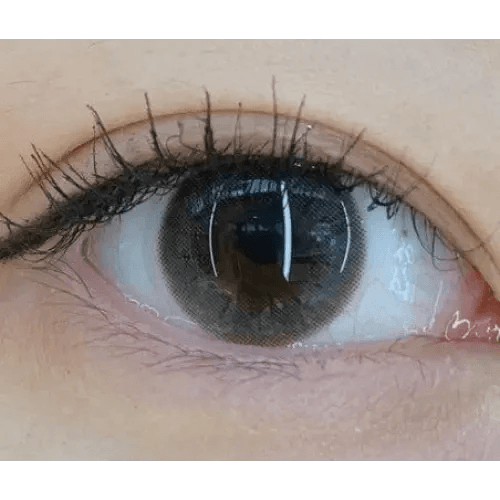 Olens ShineB Gray colored contact lens, 12.9mm graphic diameter, 3-6 Months wear
