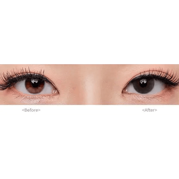 Olens ShineB Gray colored contact lens, 12.9mm graphic diameter, 3-6 Months wear
