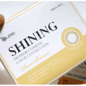 Olens Shining Pure Brown — contact lens packaging