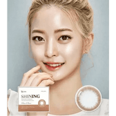 Olens Shining Pure Choco — model portrait showing the contact lens look
