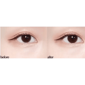 Olens Shining Pure Choco — both eyes wearing the contact lenses