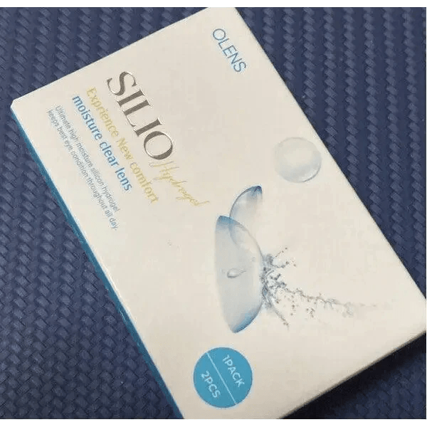 Olens Silio Hydrogel Clear colored contact lens, 14.2mm graphic diameter, Monthly wear