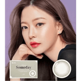 Olens Someday Gray — model portrait showing the contact lens look