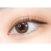 Olens Spanish Brown (20p) — single-eye close-up showing the contact lens appearance