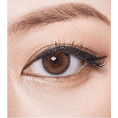 Olens Spanish Brown (20p) — single-eye close-up showing the contact lens appearance