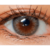 Olens Spanish Real Gray — single-eye close-up showing the contact lens appearance