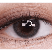 Olens Spanish Real Gray — single-eye close-up showing the contact lens appearance