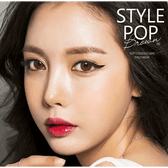 Olens Style Pop 3 Cone Brown — model portrait showing the contact lens look