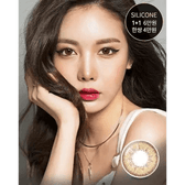 Olens Style Pop 3 Cone Brown — model portrait showing the contact lens look