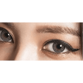 Olens Style Pop 3 Cone Gray — both eyes wearing the contact lenses