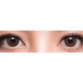 Olens Style Pop 3 Cone Gray — both eyes wearing the contact lenses