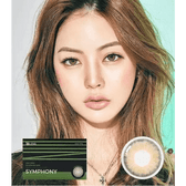 Olens Symphony 3con Green colored contact lens, 13.5mm graphic diameter, Monthly wear