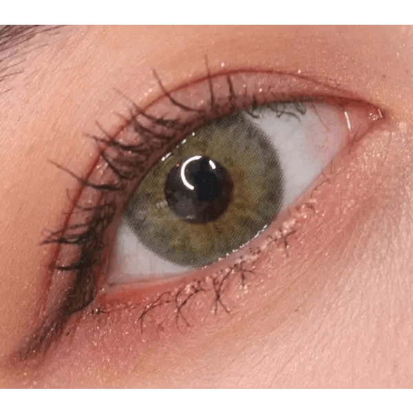 Olens Symphony 3con Green colored contact lens, 13.5mm graphic diameter, Monthly wear