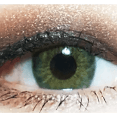 Olens Symphony 3con Green colored contact lens, 13.5mm graphic diameter, Monthly wear