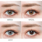 Olens Symphony 3con Green colored contact lens, 13.5mm graphic diameter, Monthly wear