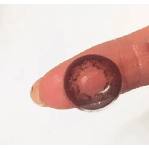 Olens Tok Tok Choco Shake colored contact lens, 14.1mm graphic diameter, Monthly wear