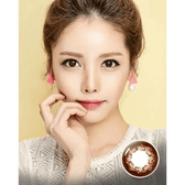 Olens Tok Tok Choco Shake — model portrait showing the contact lens look