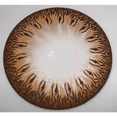 Olens Toy Brown — close-up of the contact lens design