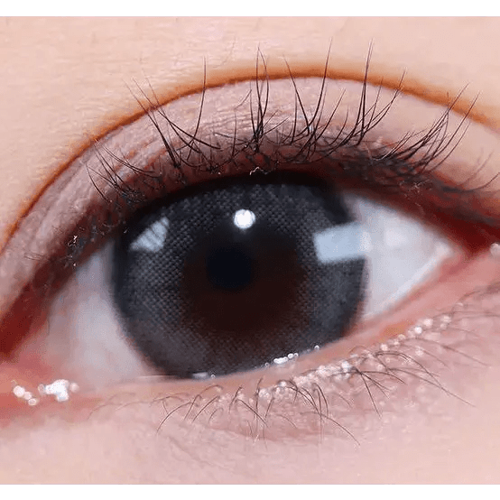 Olens ViVi Ring 1Day Gray (20p) — single-eye close-up showing the contact lens appearance