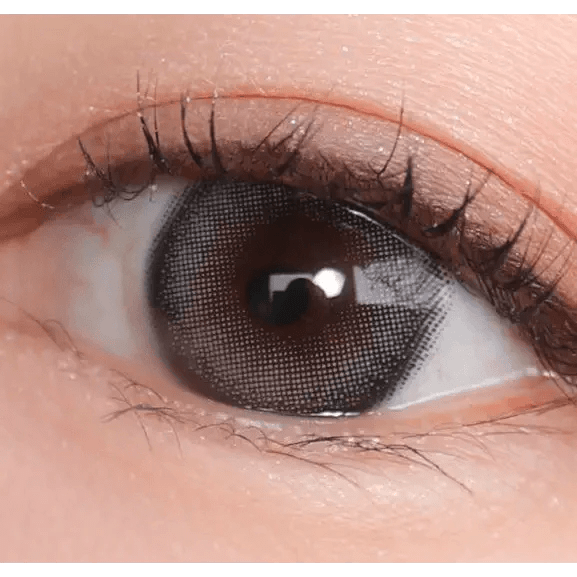 Olens ViVi Ring 1Day Gray (20p) — single-eye close-up showing the contact lens appearance