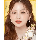 Olens ViVi Ring Beige — model portrait showing the contact lens look
