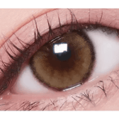 Olens ViVi Ring Beige — single-eye close-up showing the contact lens appearance
