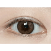 Olens ViVi Ring Brown — single-eye close-up showing the contact lens appearance