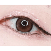 Olens ViVi Ring Brown — single-eye close-up showing the contact lens appearance