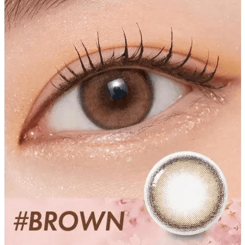 Olens ViVi Ring Brown Toric colored contact lens, 13.0mm graphic diameter, Monthly wear