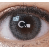 Olens ViVi Ring Gray — single-eye close-up showing the contact lens appearance