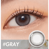 Olens ViVi Ring Gray — single-eye close-up showing the contact lens appearance