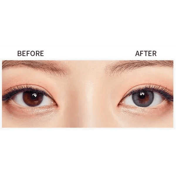 Olens ViVi Ring Gray — contact lens appearance comparison