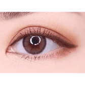 Olens ViVi Ring Pink — single-eye close-up showing the contact lens appearance