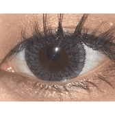 Olens W1 Gray — single-eye close-up showing the contact lens appearance