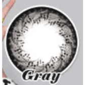 Olens W3 Gray — contact lens product information graphic