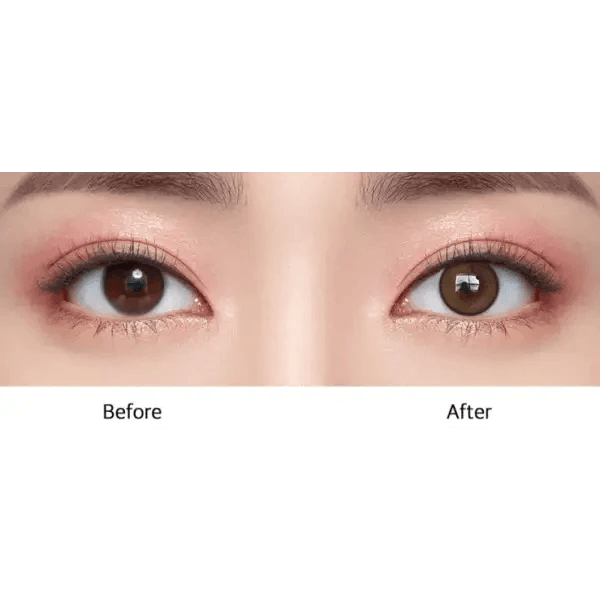 Olens Winsome Brown colored contact lens, 12.8mm graphic diameter, 3-6 Months wear