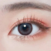 LensTown Olly 2 Gray — single-eye close-up showing the contact lens appearance