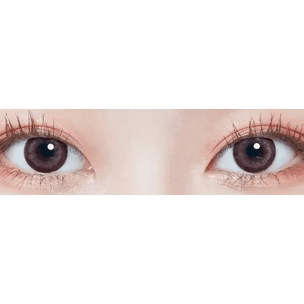 LensTown Olly 2 Pink — both eyes wearing the contact lenses