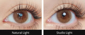 Olola A.ble Brown — monthly colored contact lenses, 13.2mm graphic diameter