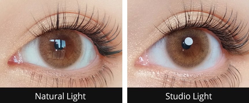 Olola A.ble Brown — monthly colored contact lenses, 13.2mm graphic diameter