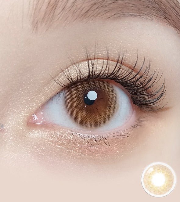 Olola A.ble Brown — monthly colored contact lenses, 13.2mm graphic diameter