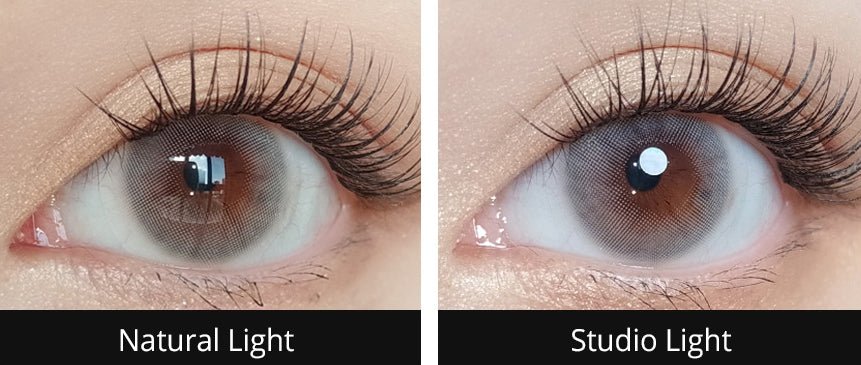 Olola Amelie Gray — monthly colored contact lenses, 13.4mm graphic diameter