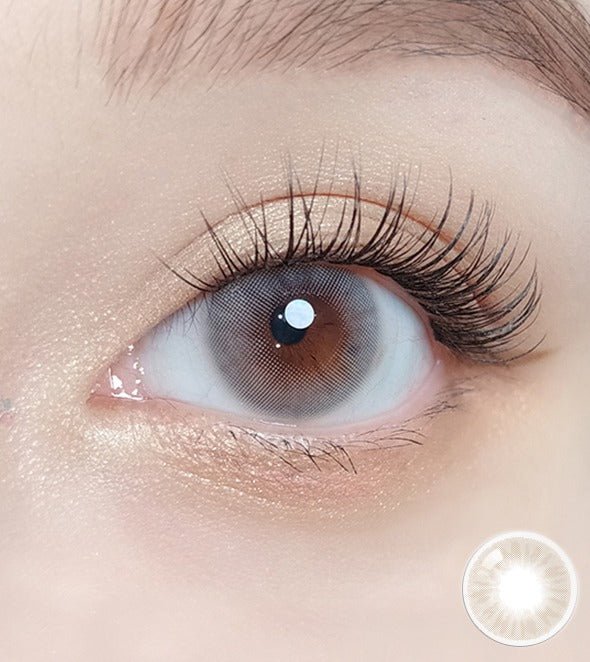 Olola Amelie Gray — monthly colored contact lenses, 13.4mm graphic diameter